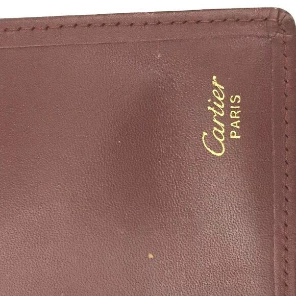 058139BB (L1) Cartier Wallet Bordeaux Leather - Picture 8 of 9